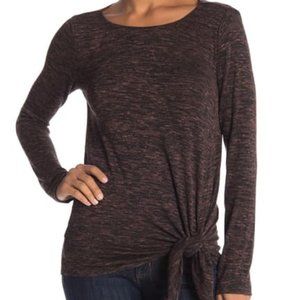 NWT Max Studio Space Dyed Tie Hem Knit